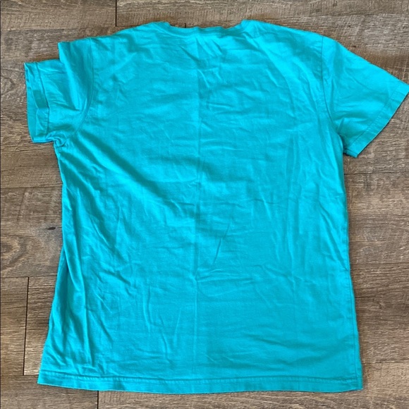 American Eagle Turquoise Tee with Eagle Graphic - Picture 7 of 7